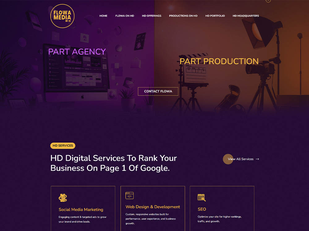 Flowa Media project view