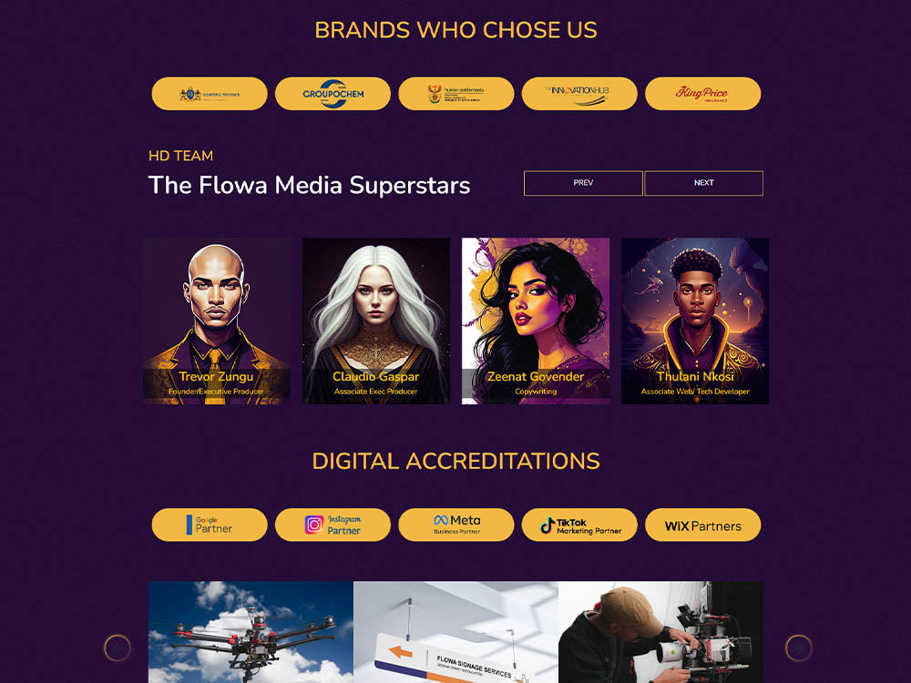 Flowa Media project view