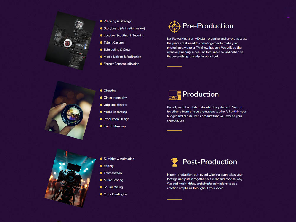 Flowa Media project view